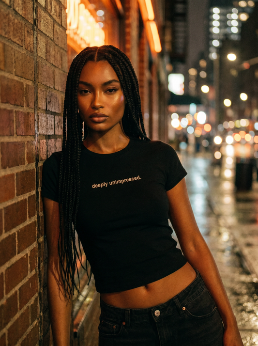 Deeply Unimpressed Fitted Tee