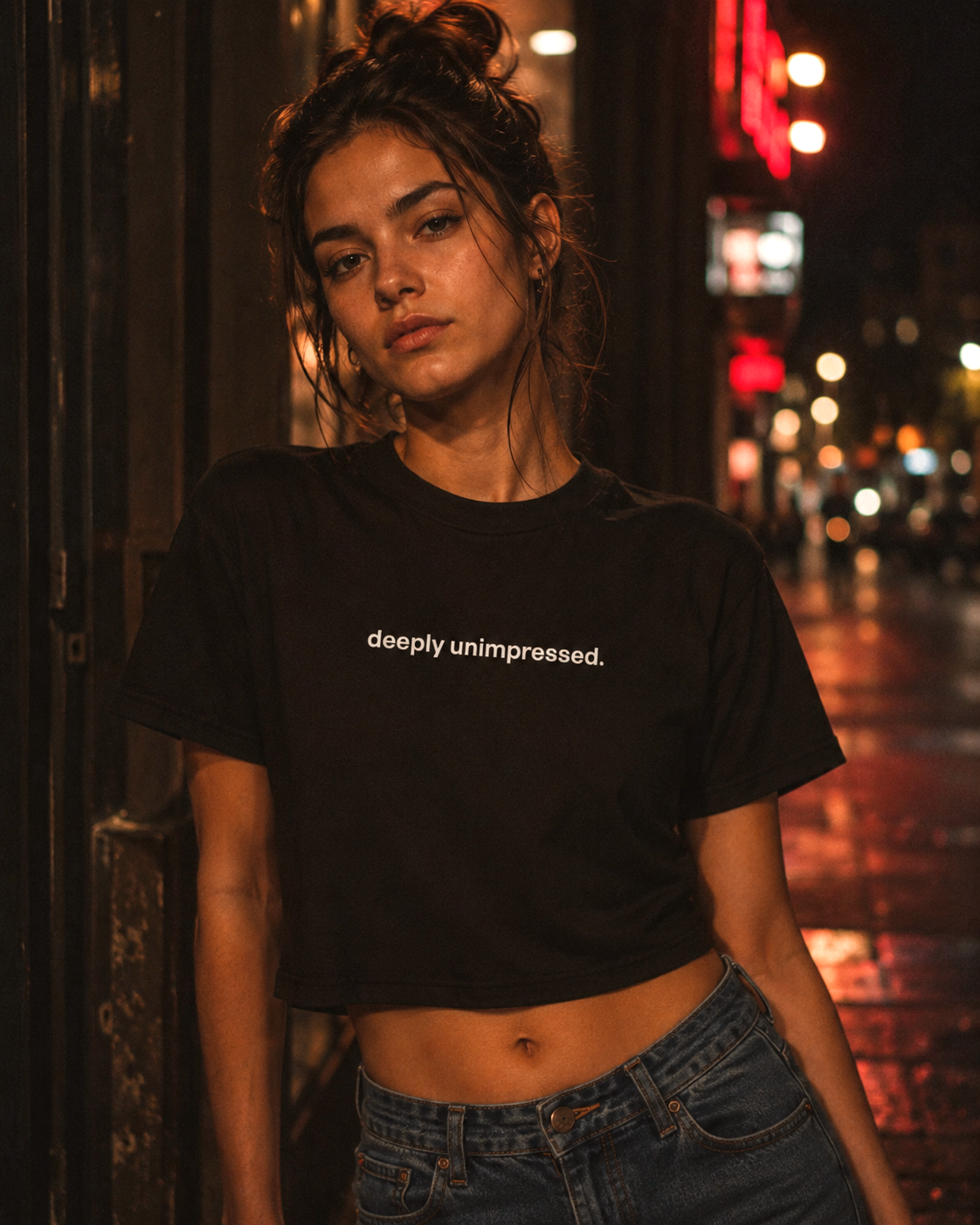 Deeply Unimpressed Crop Tee