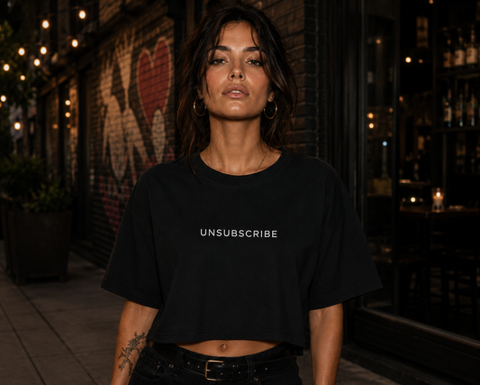 UNSUBSCRIBE Crop Tee
